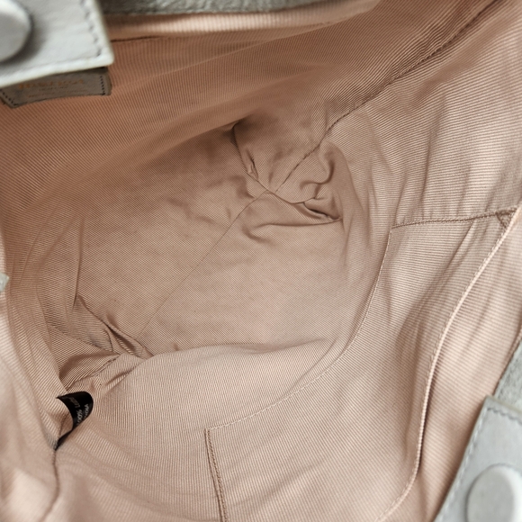 Margot bucket bag women's pastel blue suede Kaye tote shoulder hobo new $158 - Picture 10 of 13